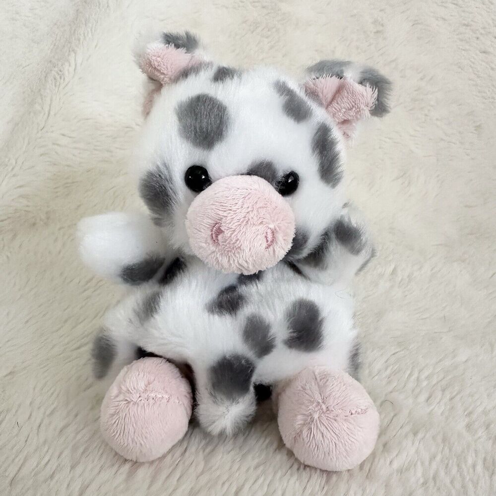 Aurora World 5" Spotted Pig Palm Pals Beanbag Farm 2020 Stuffed Animal Plush